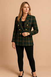 Abbey | Elegant Women's Checked Jacket 1