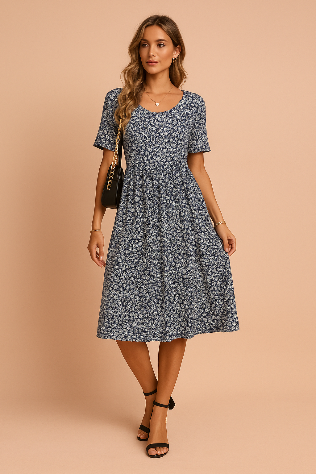 Nola | Flowy Polka Dot Blouse with Ruffles 0